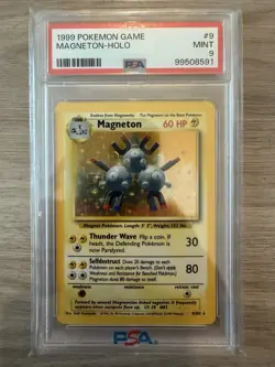 1999 Pokemon Magneton PSA 9 Mint Holo #9 - Image 1