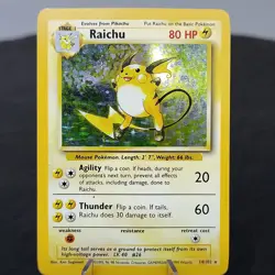 Raichu 14/102 Holo Base Set Unlimited WOTC 1999 Pokemon TCG Card Rare LP ✨ - Image 1