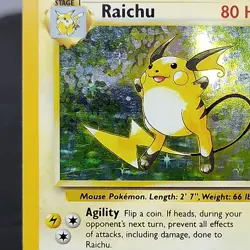 Raichu 14/102 Holo Base Set Unlimited WOTC 1999 Pokemon TCG Card Rare LP ✨ - Image 2