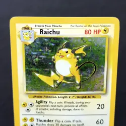 Raichu 14/102 Holo Base Set Unlimited WOTC 1999 Pokemon TCG Card Rare LP ✨ - Image 3