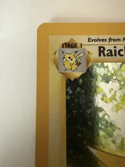 Pokemon TCG Raichu Base Set Holo 2nd Edition Rare Card 14/102 LP - Image 2