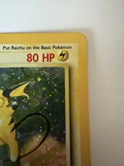 Pokemon TCG Raichu Base Set Holo 2nd Edition Rare Card 14/102 LP - Image 3