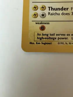Pokemon TCG Raichu Base Set Holo 2nd Edition Rare Card 14/102 LP - Image 5