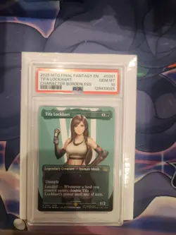 Tifa Lockhart Final Fantasy Magic the Gathering Borderless Regular Card Psa 10 - Image 1