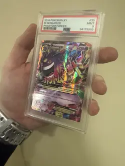 PHANTOM FORCES M GENGAR EX 35/119 PSA 9 MINT 2014 POKEMON CARD Holo Rare XY - Image 1