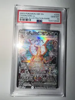 Pokemon Scarlet & Violet Obsidian Flames Charizard EX #223/197 2023 PSA 10 - Image 1