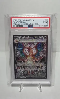 Pokemon TCG Scarlet & Violet Obsidian Flames Charizard EX 223/197 PSA 9 - Image 1