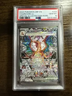 Pokemon Scarlet & Violet Obsidian Flames Charizard EX #223/197 2023 PSA 10 - Image 1