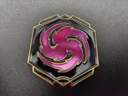 Disney Lorcana Reign of Jafar Organized Play Amethyst Ink Logo Promo Pin WC - Image 4