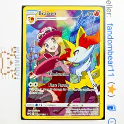 Braixen FULL ART TRAINER GALLERY CHR TG01/TG30 SWSH Silver Tempest 2022 Pokemon - Image 1