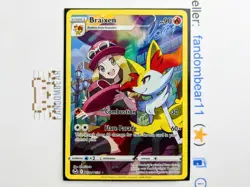 Braixen FULL ART TRAINER GALLERY CHR TG01/TG30 SWSH Silver Tempest 2022 Pokemon - Image 3