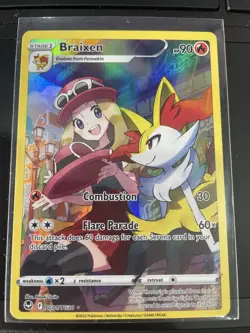 2022 Braixen Pokemon • Ultra Rare • TG01/TG30 Silver Tempest Trainer Gallery NM - Image 1