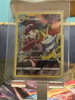 Pokemon TCG Braixen TG01/TG30 Ultra Rare Holo Silver Tempest Trainer Gallery NM - Image 1