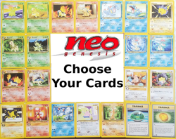 CHOOSE YOUR CARDS: Neo Genesis 1ST EDITION Uncommon/Common Pokemon Cards - Image 1