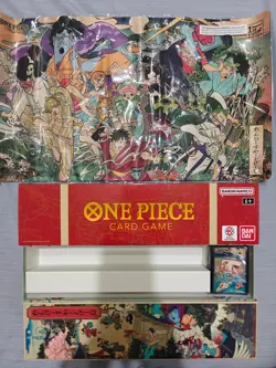 One Piece 1st Anniversary Set English Version NO CARDS - Box, Playmat & Sleeves - Image 2