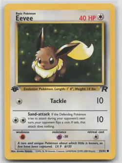 Pokemon Card Eevee Common Team Rocket 55/82 - Image 1