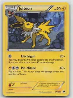 Pokemon Card Jolteon Uncommon Dark Explorers 37/108 - Image 1