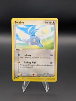 Pokemon TCG Swablu EX Dragon Reverse Holo Common Card 75/97 LP Condition - Image 1