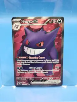 Pokemon TCG Gengar EX Temporal Forces Ultra Rare Card 193/162 Scarlet & Violet - Image 1