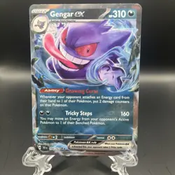 Pokemon TCG Gengar EX Temporal Forces Ultra Rare Card 104/162 - Image 1