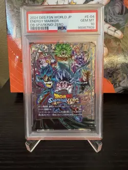 2024 DRAGON BALL SUPER CARD GAME FUSION WORLD JP #E-04 ENERGY MARKER PSA 10 - Image 1