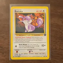 Pokemon TCG Lot Rattata Raticate Dark Raticate Aquapolis Team Rocket 6 Cards - Image 4