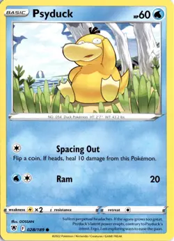 Psyduck 028/189 SWSH10: Astral Radiance Pokemon Card TCG - Image 1