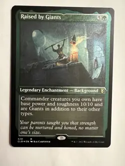Raised by Giants #520 Commander Legends: Battle for Baldur's Gate Etched Foil NM - Image 1