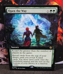magic the gathering - Open the Way - Sorcery - Rare - Green - Forest - Image 1
