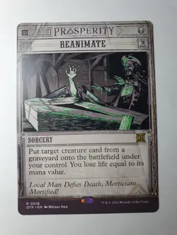 MTG - Reanimate Showcase Breaking News - Outlaws of Thunder #018 - NM Rare - Image 1
