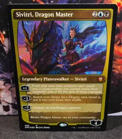 magic the gathering - FOIL! - Sivitri, Dragon Master - Legendary Planeswalker - Image 1