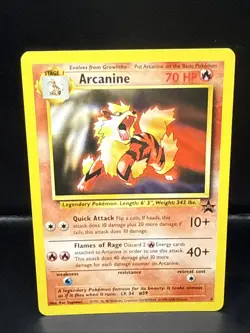 Pokemon Card - Arcanine WoTC Black Star Promo 6 Non Holo G - Image 1