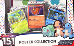 Pokemon TCG Scarlet & Violet 151 Poster Collection - Factory Sealed (3 boosters) - Image 1