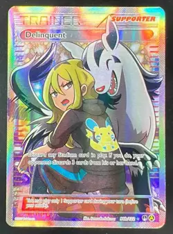 2017 Pokemon Trainer XY Collection Promo #98b Delinquent Full Art - Image 1