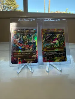 Pokemon TCG M Rayquaza EX 98/98 XY Ancient Origins Shiny Ultra Rare Full Art MP - Image 2