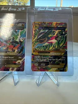 Pokemon TCG M Rayquaza EX 98/98 XY Ancient Origins Shiny Ultra Rare Full Art MP - Image 3