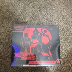 Pokemon TCG Scarlet & Violet Destined Rivals Elite Trainer Box Mewtwo Giovanni - Image 1