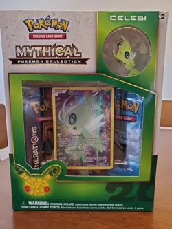 Pokemon 2016 XY Generations Celebi Mythical Pin Collection Box 20th Anniversary - Image 1