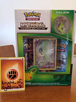 Pokemon 2016 XY Generations Celebi Mythical Pin Collection Box 20th Anniversary - Image 3