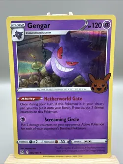 Gengar 066/196 Trick Or Trade BOOster Stamped Holo Pokemon Trading TCG 2023 NM - Image 1