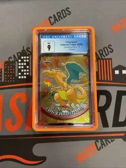 2000 Pokemon Topps Chrome #6 Charizard Chrome CGC 9 Mint - Image 1