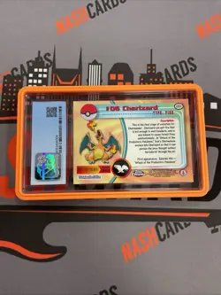 2000 Pokemon Topps Chrome #6 Charizard Chrome CGC 9 Mint - Image 2