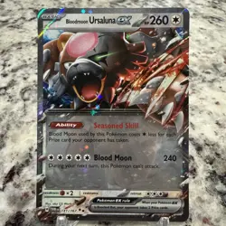 Pokemon TCG Bloodmoon Ursaluna ex 141/167 Twilight Masquerade Holo 🔥 - Image 2