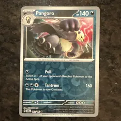 2024 Pokemon S&V Stellar Crown Pangoro 93 /142 Reverse Holographic Holo Foil - Image 1