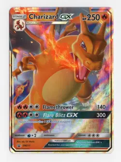 Charizard GX SM211 Pokemon Hidden Fates Black Star Promo Holo Full Art TCG - Image 1