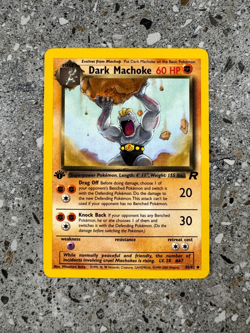 Pokemon TCG Cards 1st Edition Dark Machoke 40/82 Team Rocket Uncommon NM - Image 1