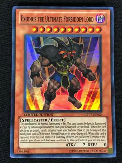 Yugioh Exodius The Ultimate Forbidden Lord CT07-EN024 Super (NM) - Image 1