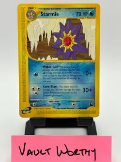 💧 2003 Pokemon Skyridge #44 Starmie Non Holo Uncommon E-Reader Card 💧 - Image 1