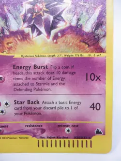Pokemon TCG: Starmie - H28/H32 - Pokemon Skyridge Holo Rare Card - Image 5
