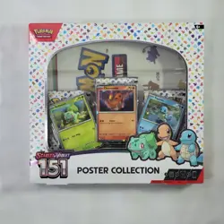 🔥 Pokemon TCG 🔥 Scarlet & Violet 151 Poster Collection Box - Factory Sealed 🔥 820650853166 - Image 1